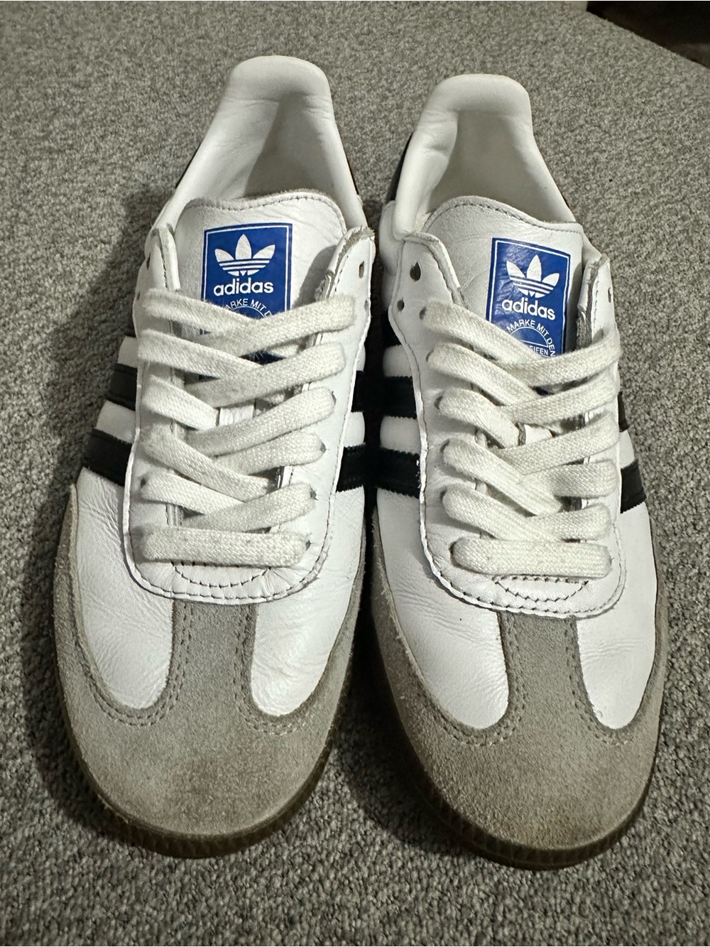adidas Samba OG B75806 White Black Gum Sneakers Men’s Size 6